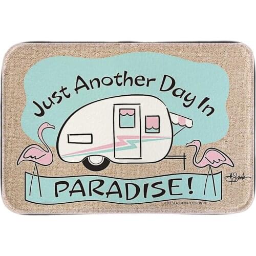 High Cotton Paradise Flamingo Door Mat Cute Cartoom Indoor Outdoor Soft Lightness Doormats Short Plush Fabric Bathroom Mats