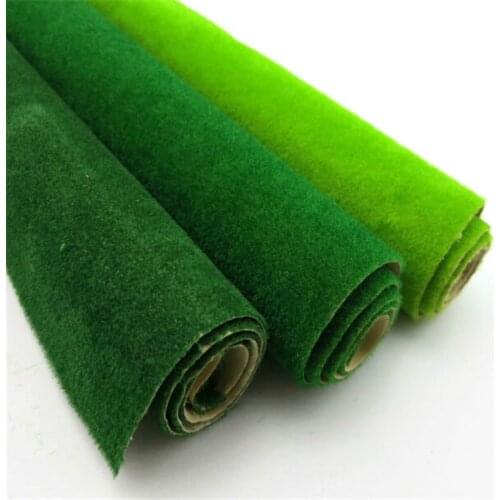 HO O N Scale 0.5x2.5m Grass Mat Scale 2pcs/lot Model Green Carpet For Architectural Model Making Scenery Train Layout
