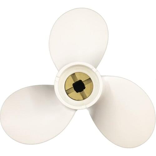 Boat Propeller Suit For Yamaha 9X7 Aluminum Prop 3 Blade Rh Oem No: 647-45943-00-El