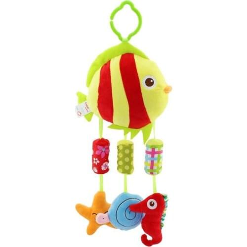 Cute Animal Wind Chimes Sound Baby Toys 0-1 Year-old Bed Hanging, Holding Babys Crib Bell