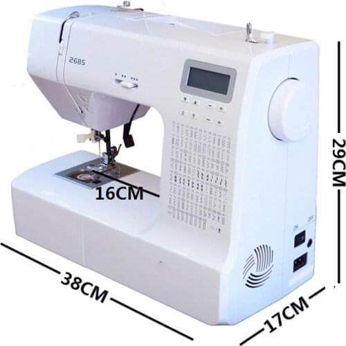 Multifunctional Household Electric Lcd Display Sewing Machine 220V/36W Mute Thick Buttonhole Embroidery Sewing Machine