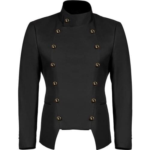 Medieval Halloween Mens Casual Shirt Slim Fit Men Shirt Long Sleeve Formal Dress Shirts Men Male Clothing Top