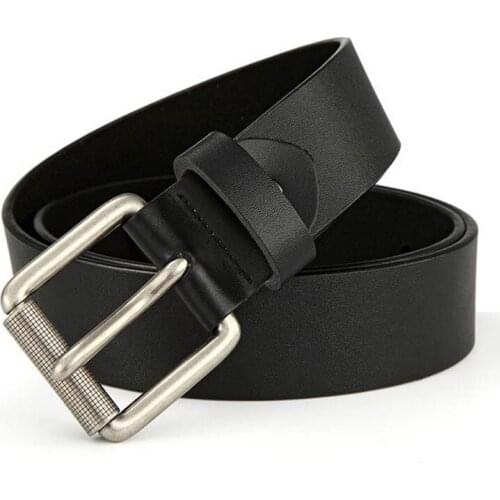 EL BARCO Casual Leather Men Belt Luxury Designer Cowhide Belt For Men Black Blue Brown Coffee High Quality Male Strap Pin Buckle