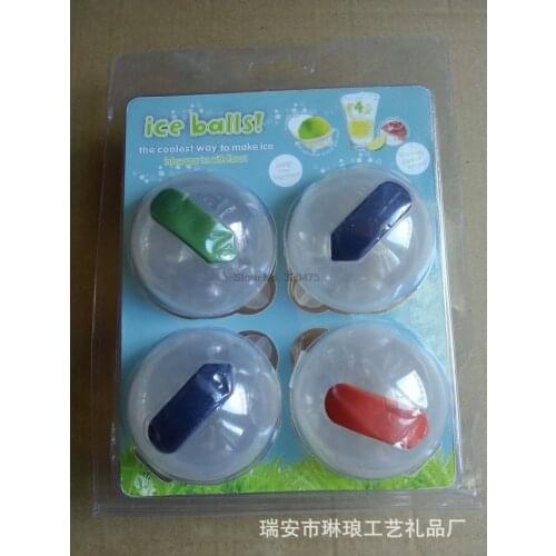 100set 4pcs Creative Drinking Wine Tray Ice Ball Mold Sphere Ice Maker Molds Cocktail Kitchen Tools & Gadgets Ice Cream Tools