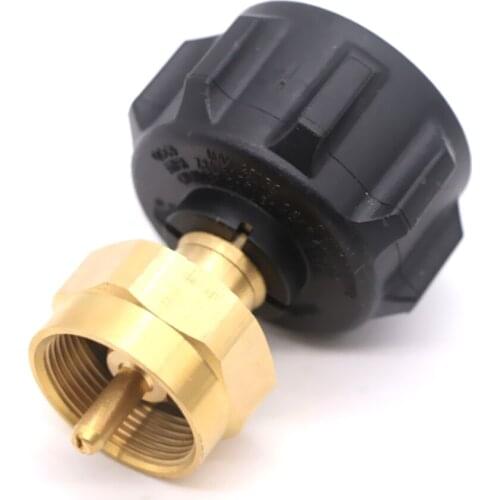 QCC1 to POL One Pound Gas Cylinder Inflation Adapter With Over-Current Protection Brass Interface Accessories