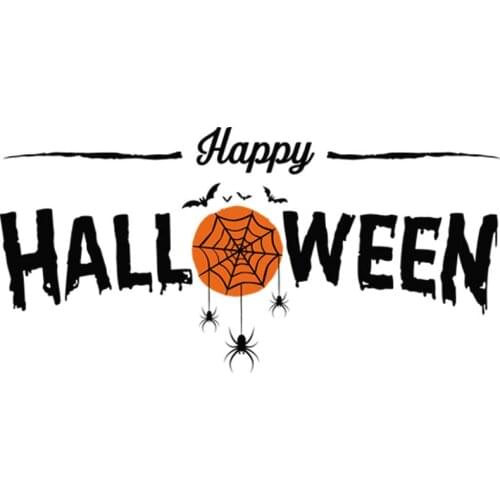 Happy Halloween Appliques On Clothes Diy Tops Heat Transfer Fashion Appliqued Vinyl Heat Transfer
