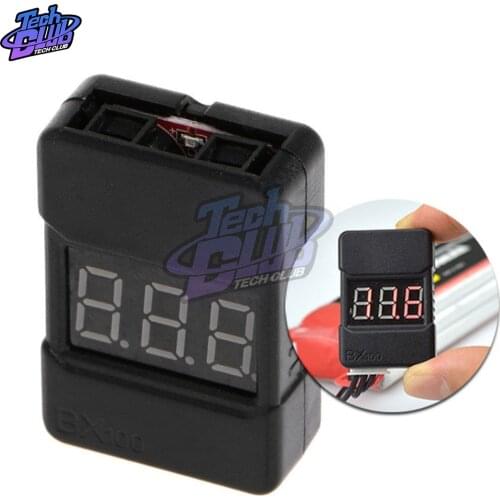 Low Voltage Lipo Battery BX100 1-8S Voltage Tester Buzzer Alarm/ Battery Voltage Checker with Dual Speakers