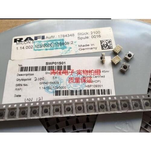 [VK] Germany RAFI light touch switch keyboard button MICON 5 SMT THT 1.14.002.103/0000 1.14 002 103/0000 5*6.4*3.1 5*6.4*3.1mm