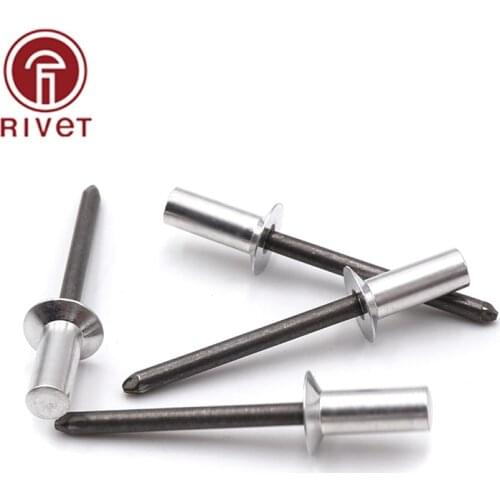 M5x8/10/11/13/15/16/18/20/28mm Aluminum-Steel Countersunk Head Rivet Sealed Hollow Blind Rivets Closed End Rivet Remaches 10PCS