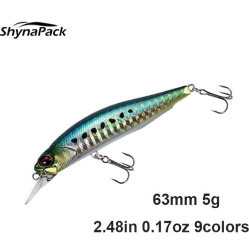 1pc Minnow 63mm 5g Fishing Lures Professional Artificial for Trout, Black Bass, Perch Leurre Anglers Lure Wobblers