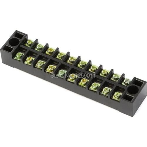 1PCS TB-1510 TB15A10P Suyep 10 Positions Dual Rows 600V 15 A Wire Barrier Block Terminal Strip copper