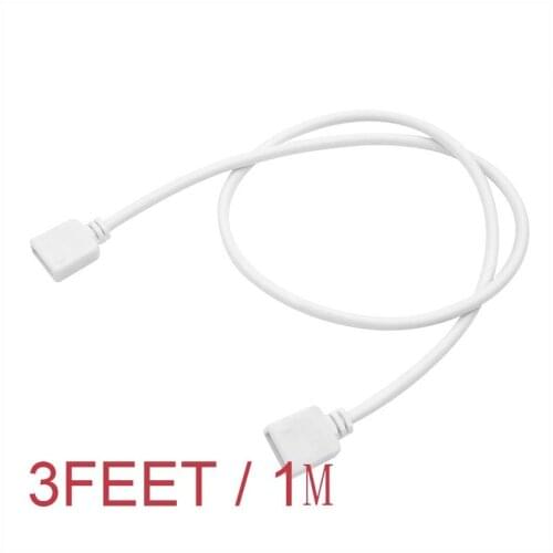 10pcs 3FT 1M 4 Pin Extension Connector Cable Wire For RGB 5050 3528 LED Strip