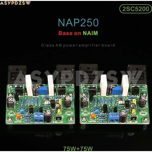 2CH Stereo NAIM NAP250 MOD D1047 MINI Power amplifier DIY Kit/Finished board
