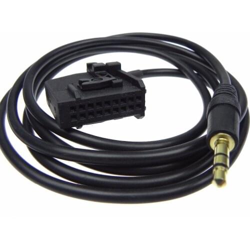 5pcs/lot High Quality 3.5mm AUX Audio Input Cable For VW Passat Touareg Golf V AUDI MFD2 RNS2