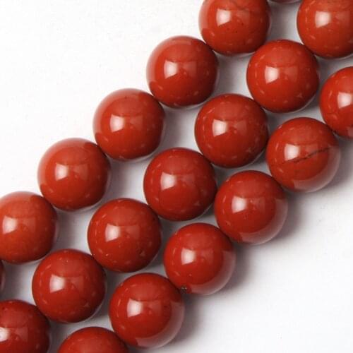 6mm 8mm 10mm red jaspe stone beads natural stone beads DIY loose beads for jewelry making strand 15" wholesale