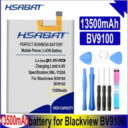 HSABAT 13500mAh Battery for Blackview BV9100 6.3inch Smartphone