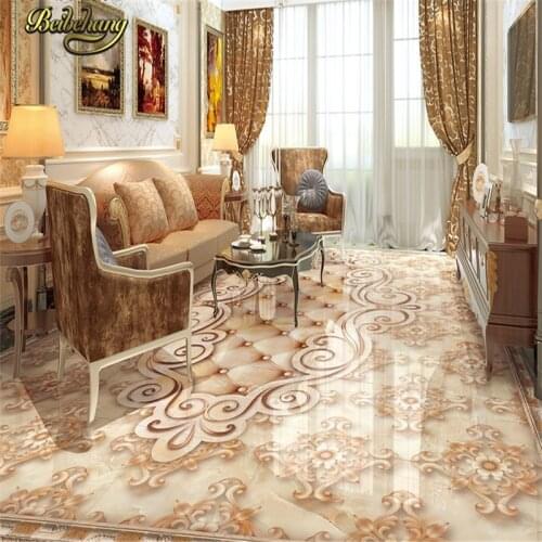 Beibehang Custom marble papel de parede 3D floor tiles Wall paper Painting Livingroom Bathroom Self-adhesive Wallpaper Murals