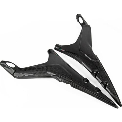 Carbon Fiber Motorcycle Seat Side Subframe Covers Panels For Ducati Panigale V4 2018 2019