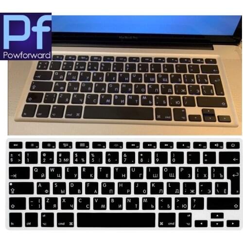 Russian Keyboard Cover Silicone Euro Eu For Apple Macbook Air Pro Retina 13 15 17 old model Russia Laptop Skin For Mac Book