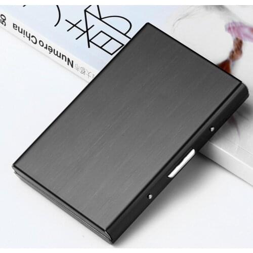 Portable Travel Stainless Steel Card Holder Business ID Credit Bank Cards Case Holder Wallet Unisex ID Card Ultra Thin Holder