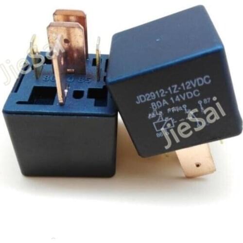 Black 5 pin 80A 12VDC car control system high capacity