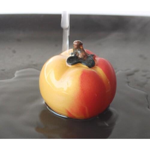 JIA-GUI LUO Color Change Tea Pets Tomatoes Tea Pet Creative Purple Clay Decoration Boutique Tea Accessories gift N004