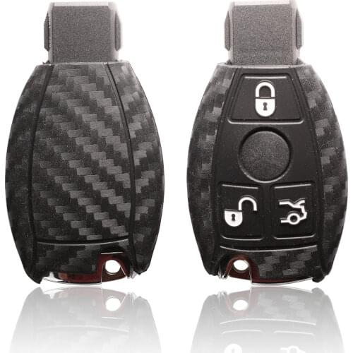 Kutery 3 Buttons Remote Car Key Case Silicone Protect Shell For Mercedes Benz CLS CLA GL R SLK AMG A B C S Class