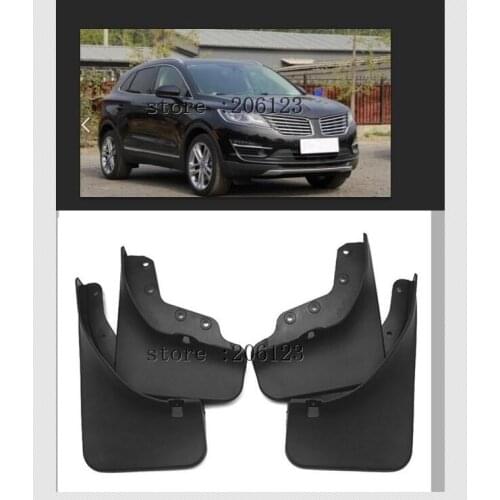 Set Molded Car Mud Flaps For Lincoln MKC 2014-2017 Mudflaps Splash Guards Mud Flap Mudguards Fender Front Rear Styling