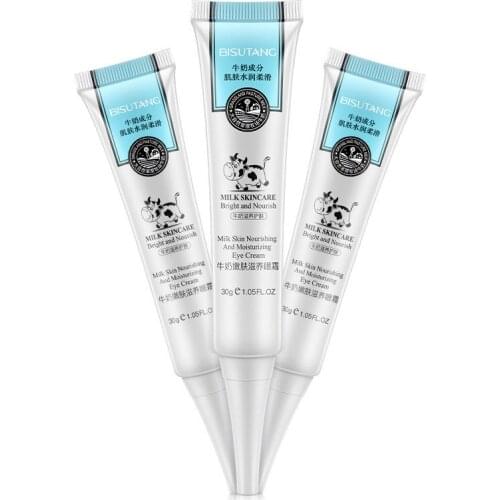 Milk nourishing eye cream Eliminate fine lines dark circles eye bags Skin Rejuvenation 30g
