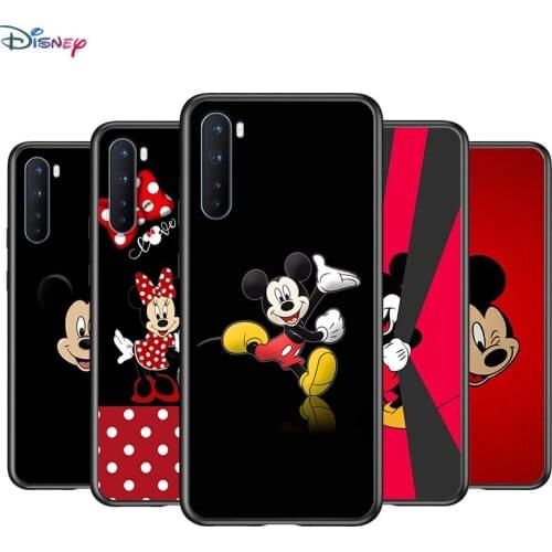 Soft TPU Cover Disney Cute Mickey Mouse for OnePlus Nord N100 N10 8T 8 7T 7 6T 6 5T Pro Black Phone Case
