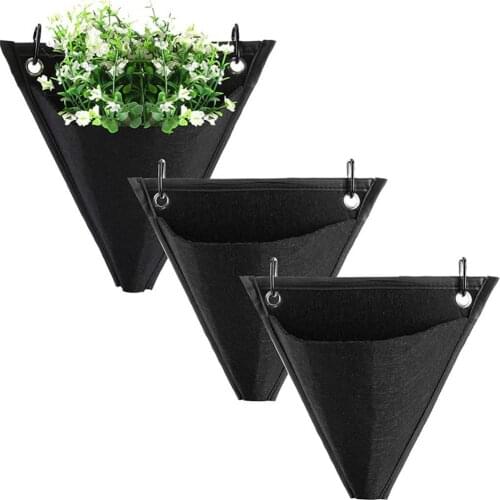 Wall Planting Bags Flower Pot Grow Bag Garden Planter Vertical Suculentas Plant Pot Bag Home Decor Accessories Garden Supplies