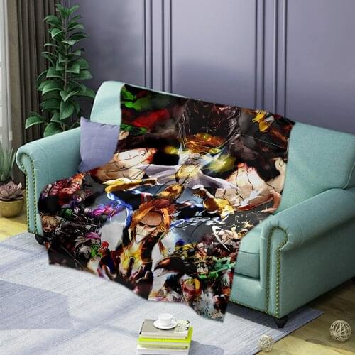Popular My Hero Academia Flannel Blanket 3D Print Kids Adults Quilts for Girl Boys Teens Home Decor Party Blankets for Beds
