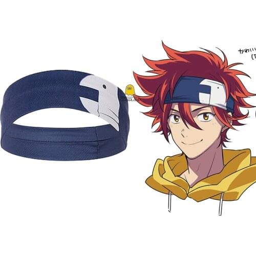 Anime Headband SK8 the Infinity Reki Kyan Cosplay Accessories Dark Blue Sport Headband Props Headwear SK Eight Cosplay Props
