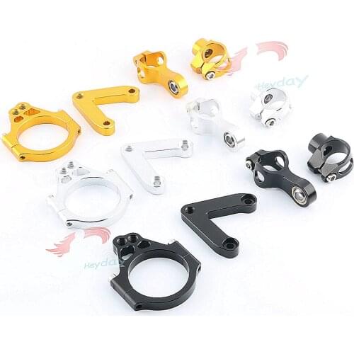 For DUCATI 848 2008 2009 2010 Adjustable Steering Stabilizer Damper Bracket Mount Kit