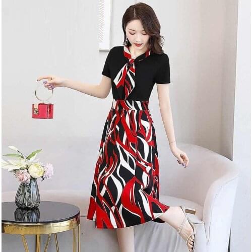 Sexy Maxi Party Long Dress Female 2021 New Slim Waist Show Thin Temperament Goddess Fan Light Ripe Wind Chiffon Floral Clothes