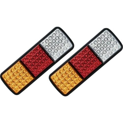 Signal Light LED Tail Lights Universal Durable 2PCS 12V 75LEDs High Quality: Waterproof 1Pair Truck Trailer Lamp