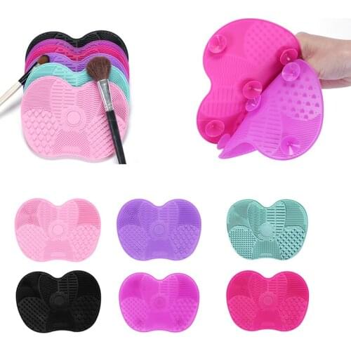 Silicone Makeup Brush Cleaner Foundation Makeup Brush Scrubber Board Pad Make Up Washing Brush Gel Cleaning Mat Hand Tool
