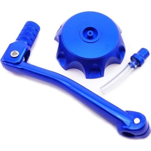 Folding Gear Shift Shifter Lever + Gas Fuel Tank Cap Cover For 50 125 160 cc Pit Dirt Bike Stomp YCF SDG SSR Motorcycle