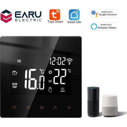 Tuya APP WiFi Smart Thermostat Electric Floor Heating Water Gas Boiler Temperature Voice Remote Controller for Google Home Alexa