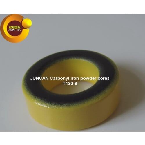 T130-6 High frequency radio frequency (rf) carbonyl iron powder cores