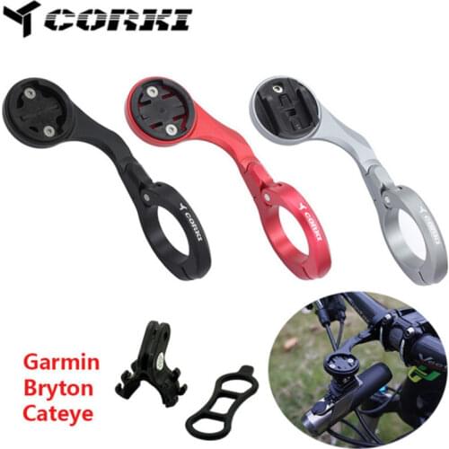 Bicycle Computer Phone Camera Bracket Shockproof Bicycle Holders for GARMIN Edge1000 Bryton CatEye GoPro support Mount extended