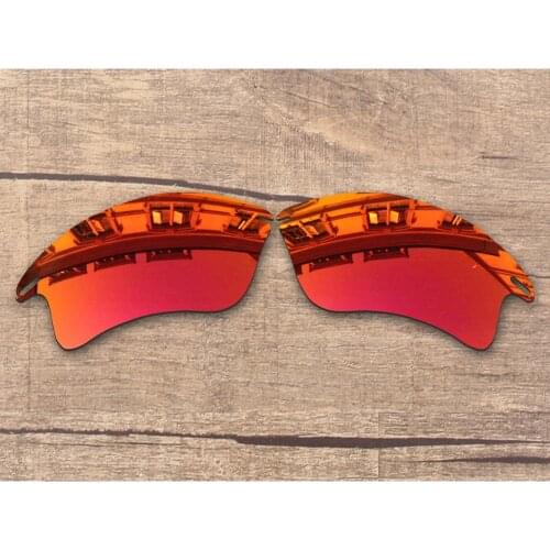 Vonxyz Ruby Mirror Polarized Replacement Lenses for-Oakley Fast Jacket XL Frame