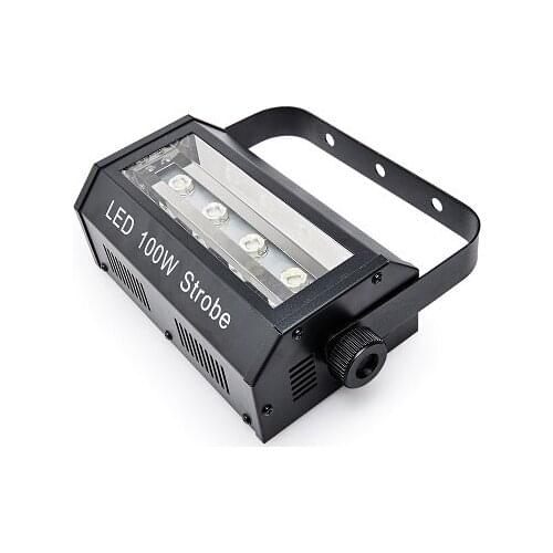 High quality 100W White Color Professional 100W Led Strobe Light LCD Display DISCO DJ DMX 100W LED Flash lights Dmx stroboscope