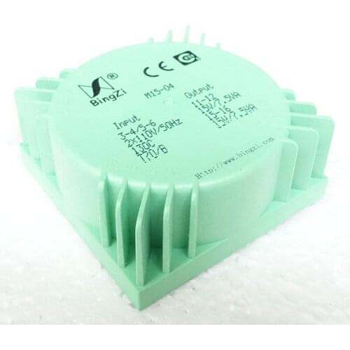 WEILIANG M15 series 15W sealing ring transformer with mounting plate PCB double 7.5V 9V 12V