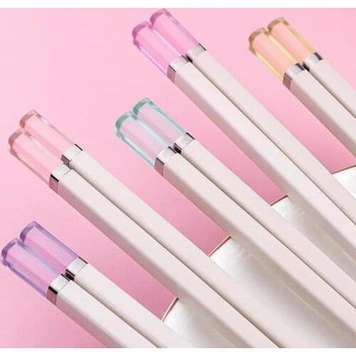 Amber candy color food stick food grade material household Japanese chopsticks moisture-proof and high-temperature