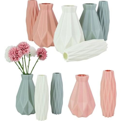 1P Nordic Style Flower Arrangement Modern Vases Decoration Living Room Origami Flower Pot For Home Wedding Party Supplies
