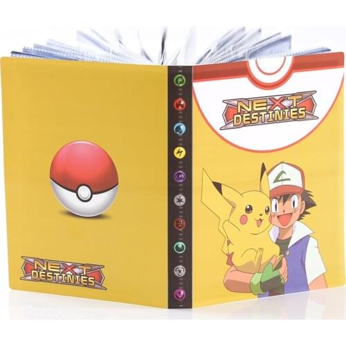 240 Pcs Pokemon Album Book Pokemon Card Binder Map Collectors Holder Livre Playing Game Cards Loaded Capacity Folder Kids Gift