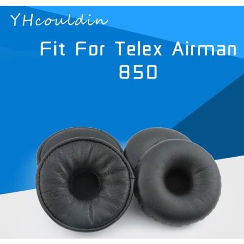 Earpads For Telex Airman 850 Headphone Sheepskin Ear Pads Accessaries Replacement Ear Cushions Wrinkled Leather Material