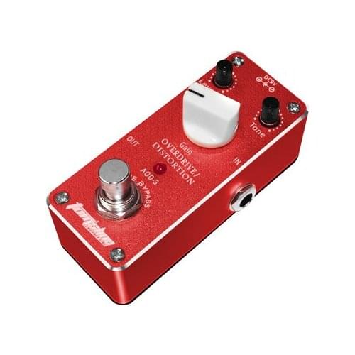 AOD-3 Overdrive Distortion Mini guitar effect pedal High gain output Truebypass Gain Tone Level adjustable