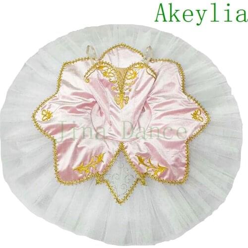 Vlevet Professional Ballet Tutu Pink Women Sleeping Beauty Ballet Tutu Costumes Kid White Gold Performance Tutus Blue For Girls